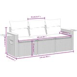  3-dijelni set vrtnih sofa od poliratana s jastucima bež | shoptok.hr