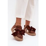 Boto Women's Sneakers With Suede Bow Brown Ashlyn | shoptok.hr
