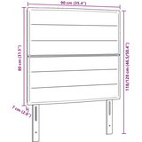  Naslon za glavo Linije dizajn Modra 90 cm Tkanina, (22083687) | Shoptok.si