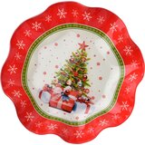 Mondex Dekorativni krožnik steklo Allesken Santa Lila 23,3x23,3x4,5 večbarven 1kos, (5000349985) Cene