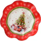 Dekorativni krožnik steklo Allesken Santa Lila 23,3x23,3x4,5 večbarven 1kos, (5000349985)