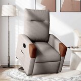 Maison Chic Električni naslanjač - Relax naslanjač s funkcijo vstajanja taupe blago, (22061399) Cene