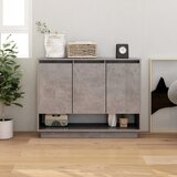  Komoda siva boja betona 97x31x75 cm od konstruiranog drva | shoptok.hr