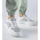 Gemre White sneakers with decorative stitching Facondo | Shoptok.si