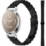 INF eleganten pašček za uro iz nerjavečega jekla s sedmimi perlami, združljiv z garmin lily 2 black, (5000090610) | Shoptok.si
