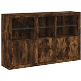  Komoda s LED svjetlima boja dimljenog hrasta 162x37x100 cm | shoptok.hr