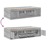  Dnevni krevet s ladicama bez madraca siva boja hrasta 90x190 cm | Eponuda.com