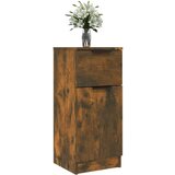  Komoda 2 kosa dimljeni hrast 30x30x70 cm konstruiran les, (20654244) | Shoptok.si