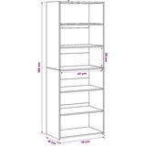  Kreveta Crni hrast 70 x 41 x 185 cm Konstruirano drvo Slike