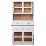  Visoka komoda bijela 93x40,5x180 cm borovina asortiman Panama | shoptok.hr