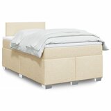 Krevet s oprugama i madracem krem 120 x 200 cm od tkanine | Eponuda.ba