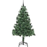 vidaXL Božično drevo med 300 LED z stojalom Zelena 210 cm PVC | Shoptok.si