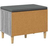  Klupa za hodnik s jastukom Sivi Sonoma 60 x 38 x 46 cm | shoptok.hr