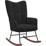  Gugalni stol črn žamet | Shoptok.si