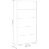 Vješalica za ručnike Bijela 60x10x116 cm Čelik | shoptok.hr