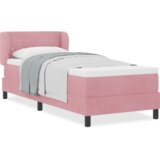  Postelja z Blazino Box Spring Roza 80x200 cm Žamet, (22051956) | Shoptok.si