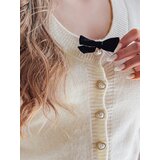 DStreet Sweter damskie krótki one size z kokardką LAMURE ecru | Shoptok.si