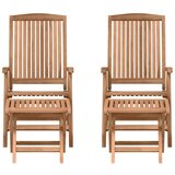  Vrtni set za objed 4 pcs Smeđa Čvrsto teak drvo | shoptok.hr