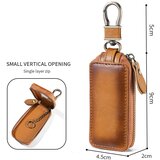 INF Usnjen etui za ključe avtomobila s prozornim okencem, tanek enoslojni vertikalni dizajn Model 2, (21746105) | Shoptok.si