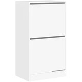 Ormarić za cipele s 2 preklopne ladice bijeli 60 x 42 x 108 cm | shoptok.hr