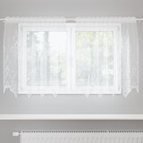 vidaXL Zavjese sa zavjesama Cvjetni Bijelo 150 x 100 cm Poliester | shoptok.hr