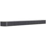 Furnova Visoka greda iz prašno premazanega jekla 512x80x36 cm antracit, (21920834) | Shoptok.si