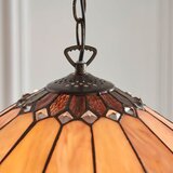  Endon 63977 - Luster na lancu Tiffany BROOKLYN 1xE27/60W/230V prečnik 40 cm | Eponuda.com