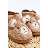 Boto Children's fleece slippers with bear beige Eberra | ePonuda.com