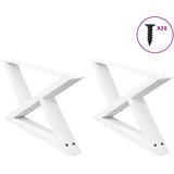  Noge za klub stolić 2 kom Bijele 70 x (30-31,3) cm Čelik | shoptok.hr