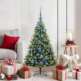 vidaXL Umjetno rasklopivo božićno drvce 150 LED-a Zelena 120 cm | shoptok.hr