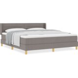  Postelja z vzmetnico z vzmetnico Taupe 200 x 180 cm Poliester, (5000141775) | Shoptok.si