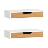 SoBuy Nočna omarica z enim predalom Bela 40x24x8cm Sodobno FRG92-WNX2, (5000188775) Cene