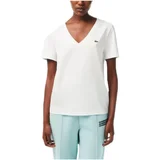 Lacoste Majice s kratkimi rokavi - Bela