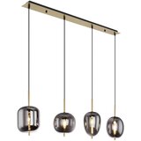 Globo Viseća LED svjetiljka Blacky I (160 W, Broj žarulja: 4 Kom., D x Š x V: 110 x 18,5 x 120 cm, mjedena, E14) | shoptok.hr