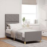 vidaXL Postelja Taupe 80x200 cm, Tkanina, (22048859) Cene