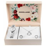  ZENSKI EXCELLANC POKLON SET SREBRNE BOJE | ePonuda.com
