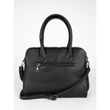 Shelvt Black classic women's handbag with three compartments | Shoptok.si