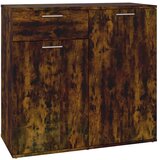 Maison Chic Komoda - Predalnik dimljeni hrast 80x36x75 cm konstruiran les, (21718380) Cene
