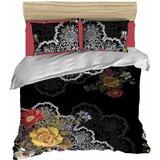  115 blackredwhiteyellow double duvet cover set Cene