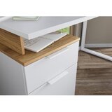 Germania Radni stol s bijelom pločom stola 61x140 cm Hasselt – | shoptok.hr