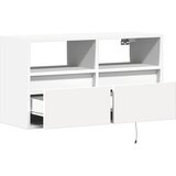  Zidni TV ormarić s LED svjetlima bijeli 80 x 31 x 45 cm | shoptok.hr