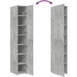  Visoka komoda boja betona 30x42,5x185 cm od konstruiranog drva | shoptok.hr