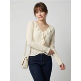 Sinsay Bluza s dugim rukavima i ukrasnim volanom | shoptok.hr