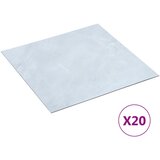 vidaXL Samolepilne talne plošče 20 kosov PVC 1,86 m² bel marmor Cene