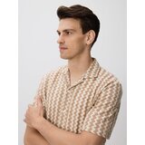 Reserved Regular fit košulja s uzorkom - bež | shoptok.hr