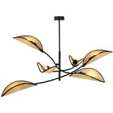  Luster na šipci LOTUS 6xE14/10W/230V crna/bež | Eponuda.com