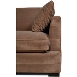 Scandic Svetlo rjava sedežna garnitura iz rebrastega žameta 236 cm Mobby – | Shoptok.si