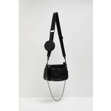 Marisse Imitation Snakeskin Shoulder Bag, Black | ePonuda.com