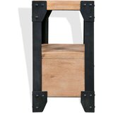 vidaXL noćni Ormarić Masivno Drvo Akacije i Čelik 40x30x54 cm | shoptok.hr