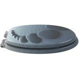  Toaletna sjedala s mekim zatvaranjem Sivi 44 x 38 cm MDF ploča | shoptok.hr